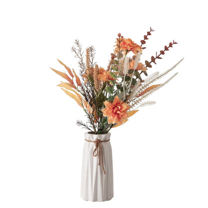 Elegant Faux Flower Bouquet and Wall Décor for Home and Wedding Design - Stunning Handmade Floral Arrangement CF01236