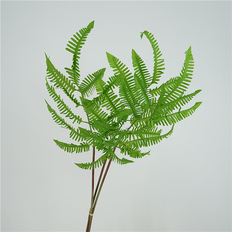 Fresh and Natural Look: Realistic Artificial Green Fern Leaves Bundle for Stunning Floral Arrangements and Home Decoration