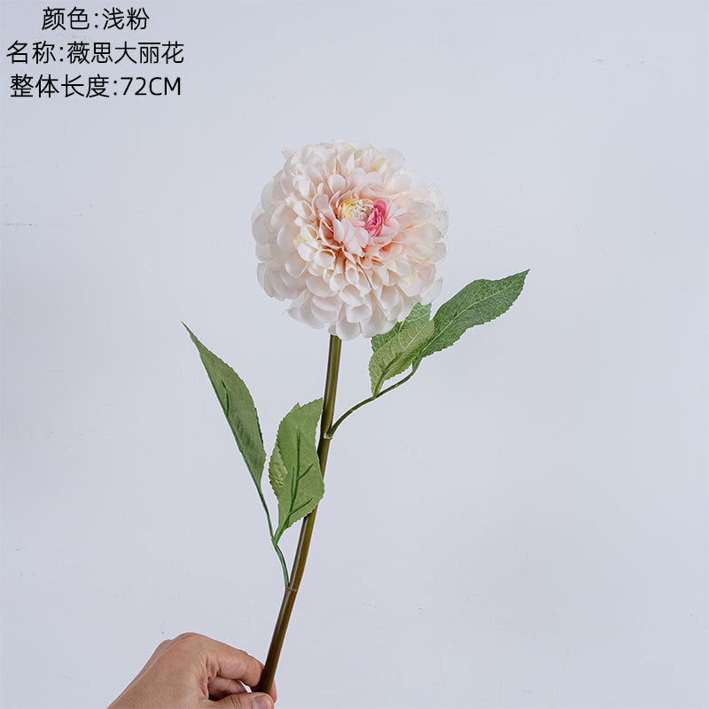 Vivid Green Artificial Dahlia Flowers for Wedding and Home Decor - Trendy INS Style Decoration (Model DY1-874A) - Perfect for Events and Floral Arrangements