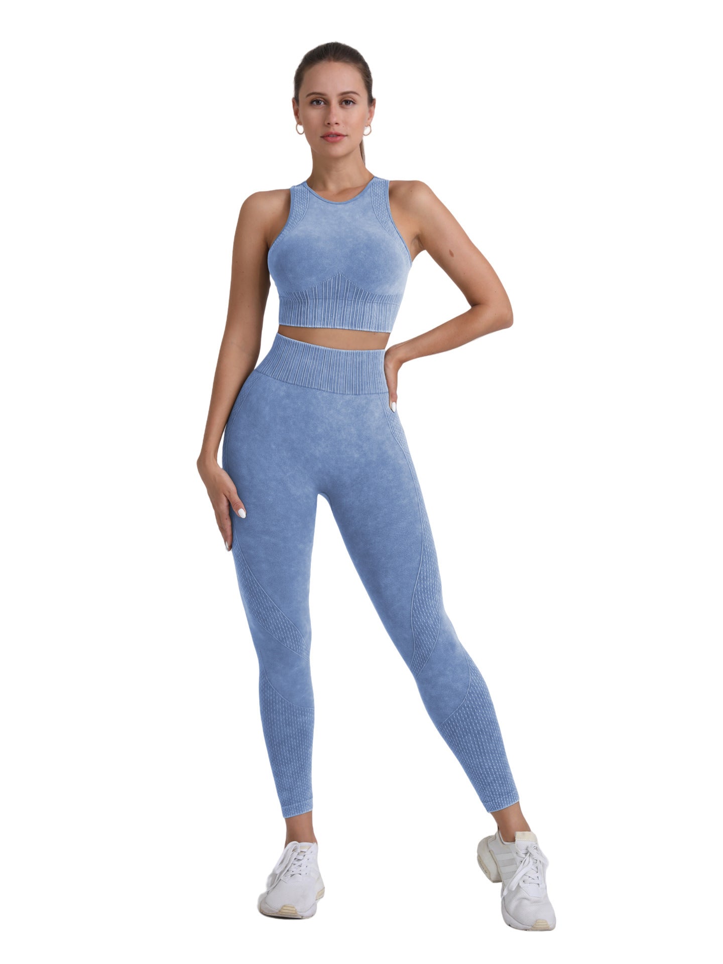 High Performance Fall Winter Sports Bra and High Waisted Leggings Set for Running Yoga and Intense Workouts Comfortable and Activewear