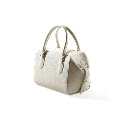 Real Leather Women's Large Capacity Zipper Crossbody Bag Chic Boston Handbag for Fashionable Women