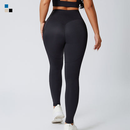 High Waisted Pocket Yoga Leggings for Women Tummy Control Butt Lifting Fitness Pants for Running and Yoga Training