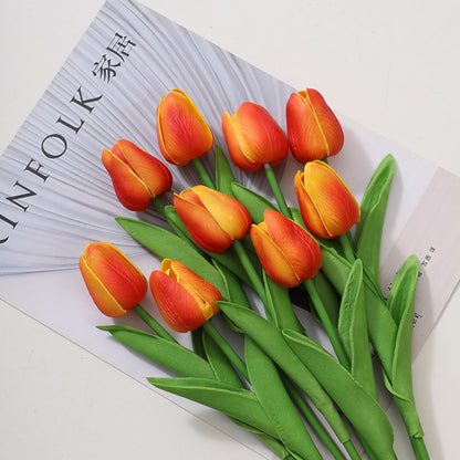 Touch Realistic Mini Tulip Faux Flowers – Perfect for Outdoor Decor, Stunning Photography Props, and Elegant Arrangements