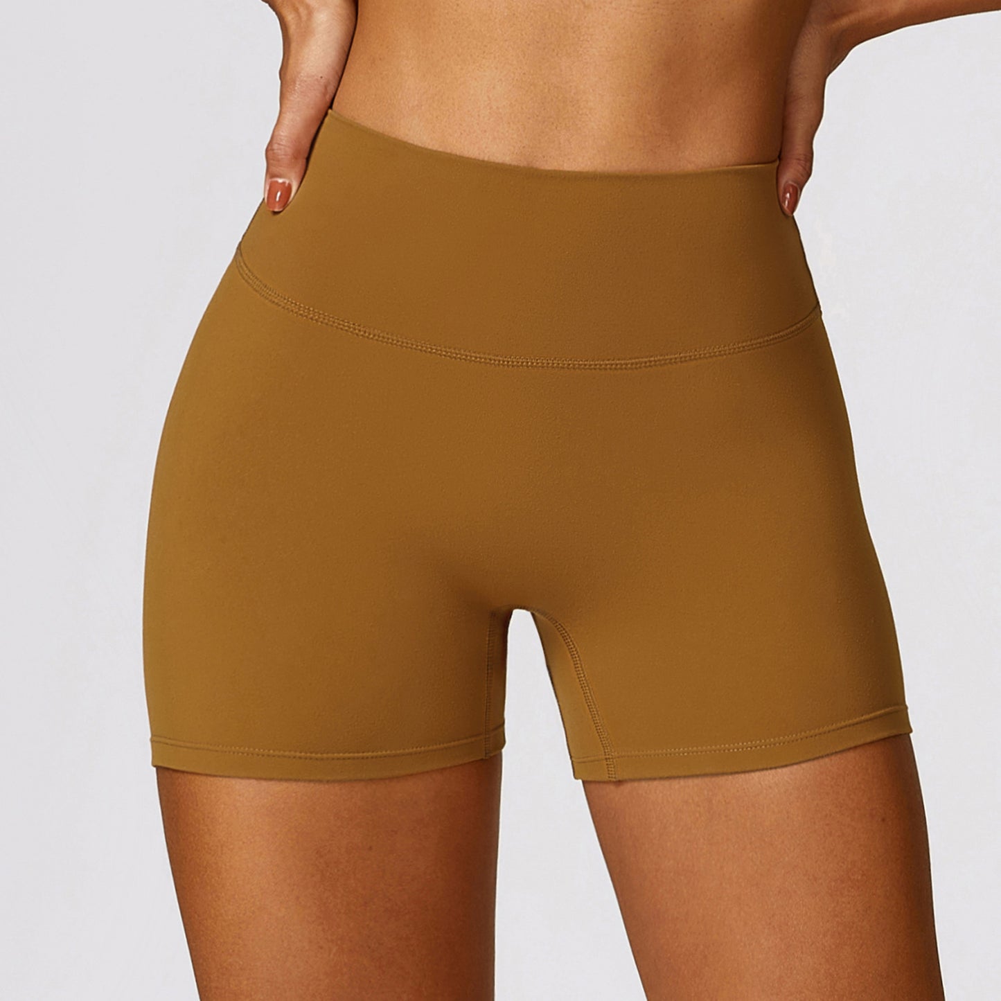 High Waisted Soft Brushed Yoga Shorts for a Flattering Lift Tummy Control Peach Lift Running Workout Shorts Style 8518