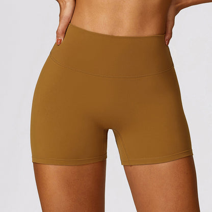 High Waisted Soft Brushed Yoga Shorts for a Flattering Lift Tummy Control Peach Lift Running Workout Shorts Style 8518