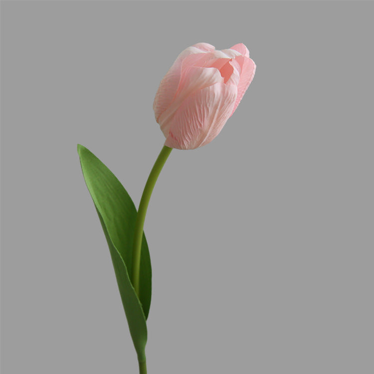 Lifelike Single Stem Tulip - Perfect for Home Decor, Living Room & Dining Table Centerpiece - Moisture-Resistant Touch-Sensitive Faux Floral Arrangement