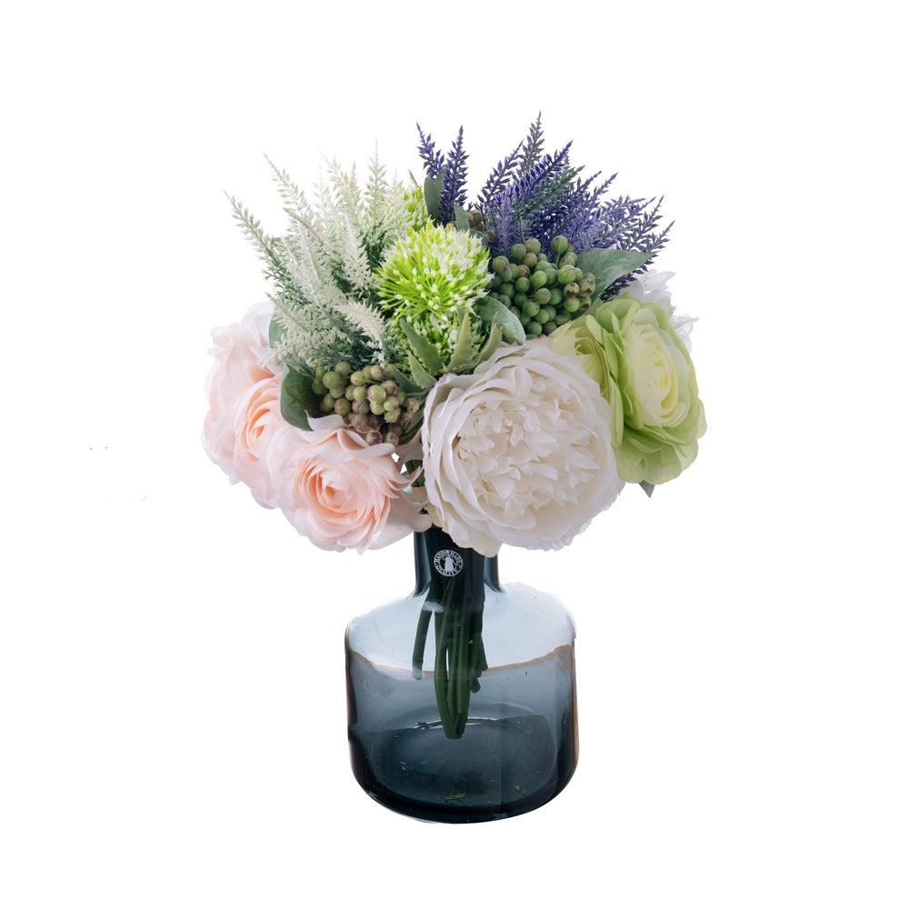 Stunning Artificial Lotus Bridal Bouquet – Perfect for Home Décor and Wedding Celebrations – Elegant Silk Flower Arrangements for Aisle Markers and Floral Walls – Model DY1-2320