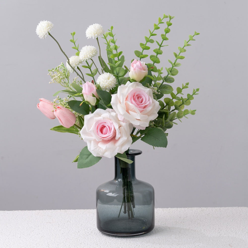 Charming Faux Floral Arrangement for Home Décor – Perfect for Weddings, Bouquets, Wall Decorations & More – CF01182A