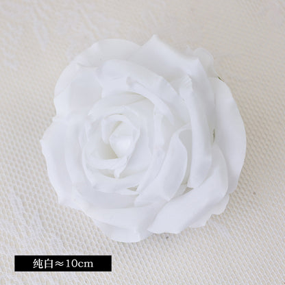 Exquisite 10CM Imported Silk Rose Flower Heads - Perfect for Weddings, Celebrations, and Gift Boxes