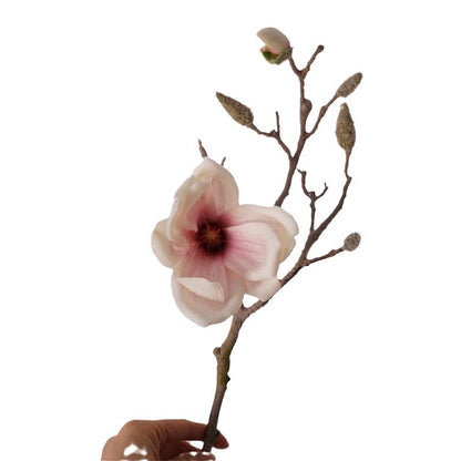 Soft Touch Faux Magnolia Flowers - Realistic Home and Dining Room Decor, Perfect for Weddings and Photography Props