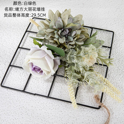 Stunning Ogata Dalia Wall Hanging Faux Floral Decoration for Weddings - Beautiful Bridal Bouquet and Wall Art Display (CF01208)