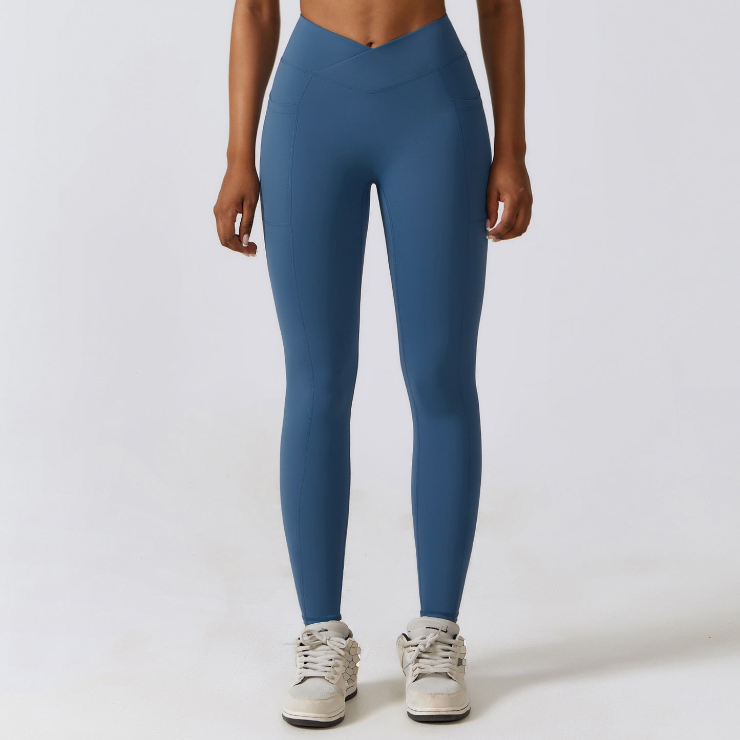 High Performance Quick Dry Leggings with Pockets High Waisted Yoga Running Pants for Comfort and Style Model 8355