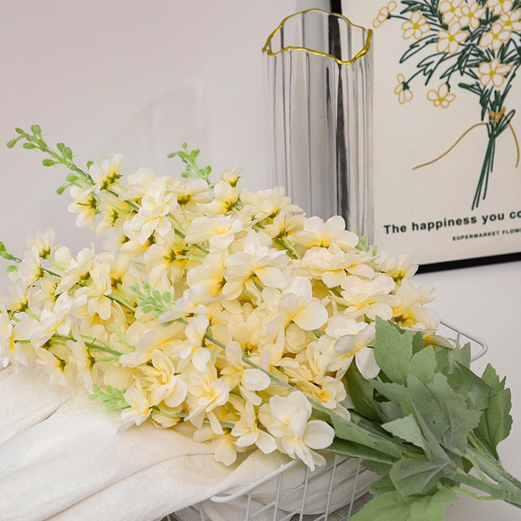 Realistic Two-Pronged Hyacinth Flowers - Stunning Faux Floral Arrangements for Weddings and Home Decor - Perfect for Hotels and Special Occasions