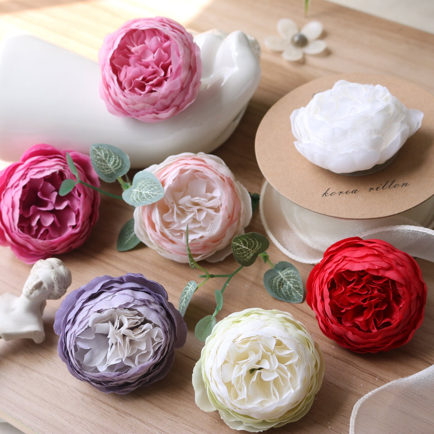 Realistic Peony Flower Bouquet - Perfect for Wedding Decor, Photography Props, and Gift Box Decorations