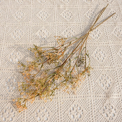 Long Stemmed Faux Floral Bundle – 3 Decorative Wheat Spike Stems for Home Décor, Wedding Decorations, and Photography Props