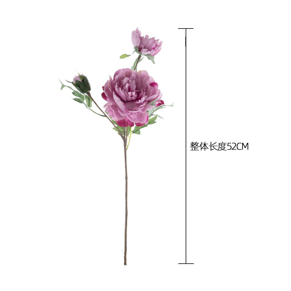 Single Stem Artificial Peony Flower for Home Decoration | Wedding Bouquet, Aisle Arrangements, and Floral Wall Décor - DY1-1911A