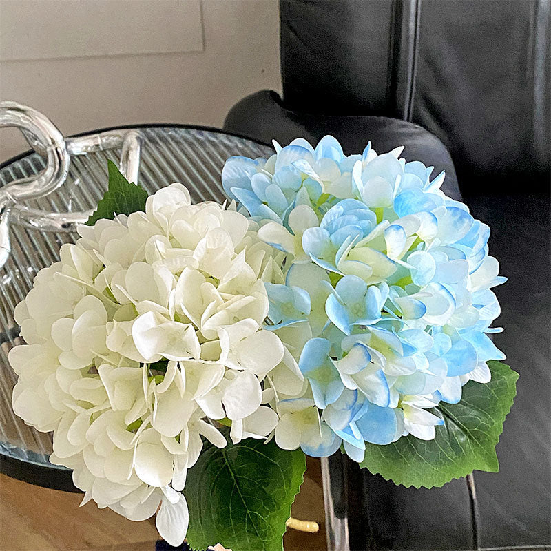 Realistic Hydrangea Faux Flower Bouquet – Soft Touch Floral Arrangement for Weddings and Home Decor – Perfect Table Centerpiece and Stunning Event Decoration