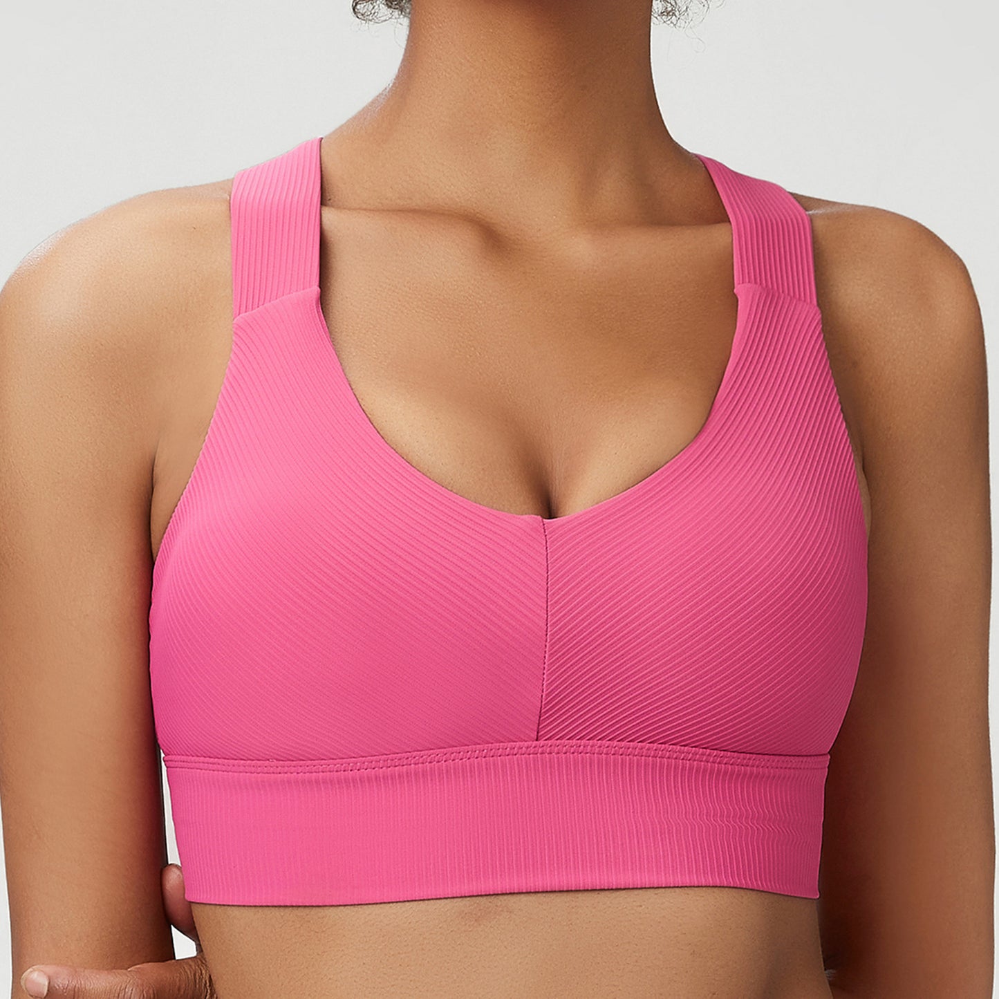 Wide Strap Supportive Sports Bra for Women Plus Size Activewear for Fitness Yoga and High Impact Activities