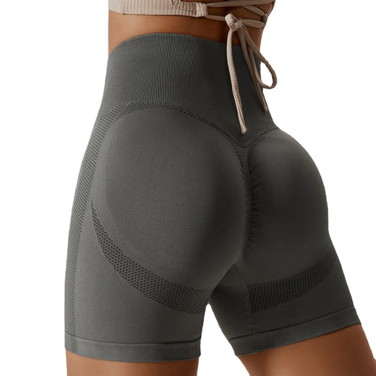 Seamless High Waisted Peach Lifting Yoga Shorts for Women Comfortable Tight Fitting Running and Workout Shorts