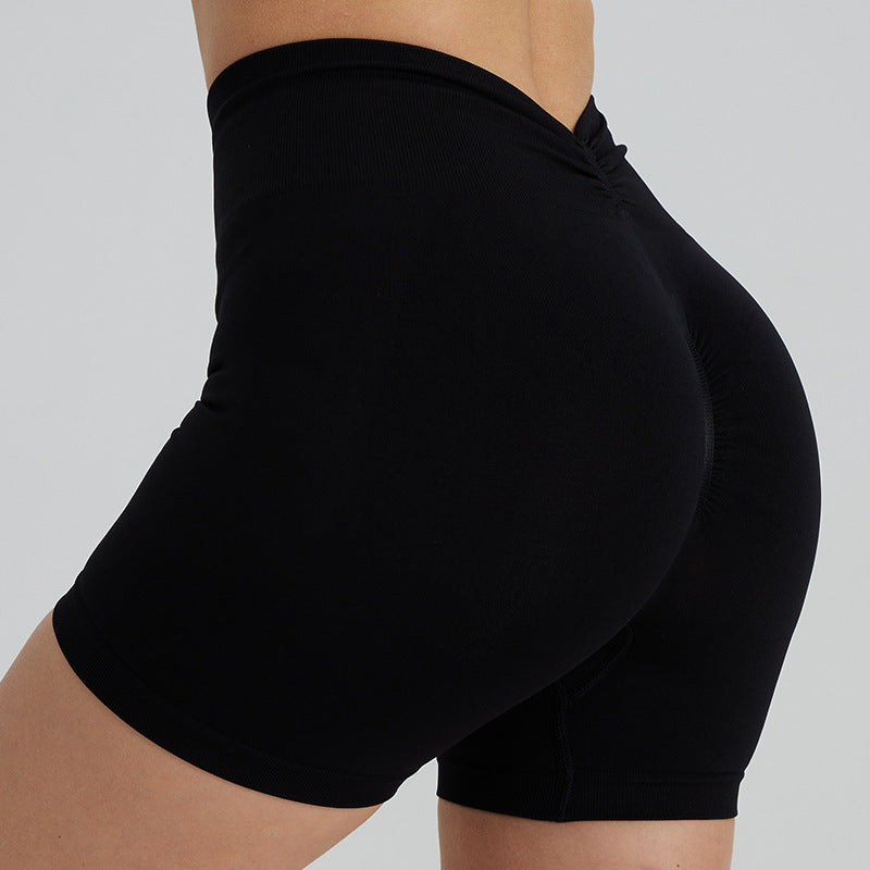 Summer Breathable Women's Fitness Shorts Quick Drying Cycling Leggings with Peach Butt Lift and 3 4 Yoga Design