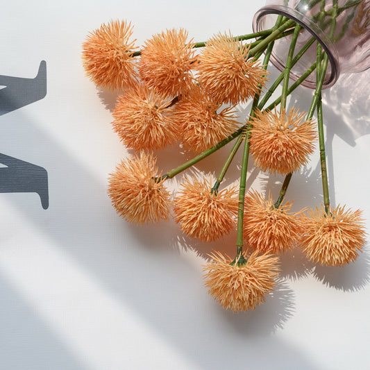 Artificial Dandelion Ball Stem Decorations – Realistic Faux Flowers for Wedding Decor & Home Crafting - Perfect Greenery Accent for Special Events | Model YC1089