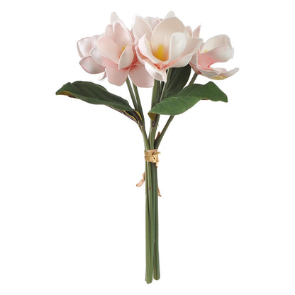 Stunning Faux Magnolia Flower Bouquet -Elegant Handmade Floral Arrangement for Home Decor, Perfect for Weddings and Special Events