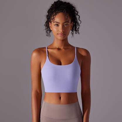 and Supportive Women's Racerback Sports Bra for Yoga Running and Everyday Fitness Activities