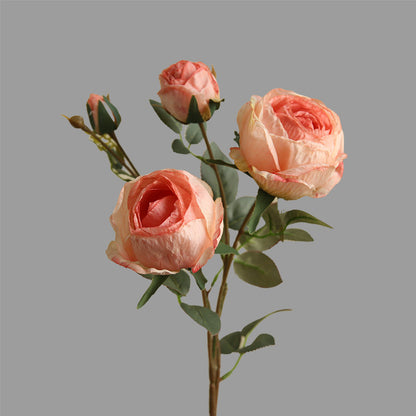 Realistic Fabric Rose Bouquet - Modern Scandinavian Indoor Home Decor with Creative Floral Arrangements, Perfect for Adding Elegance and Charm to Any Space