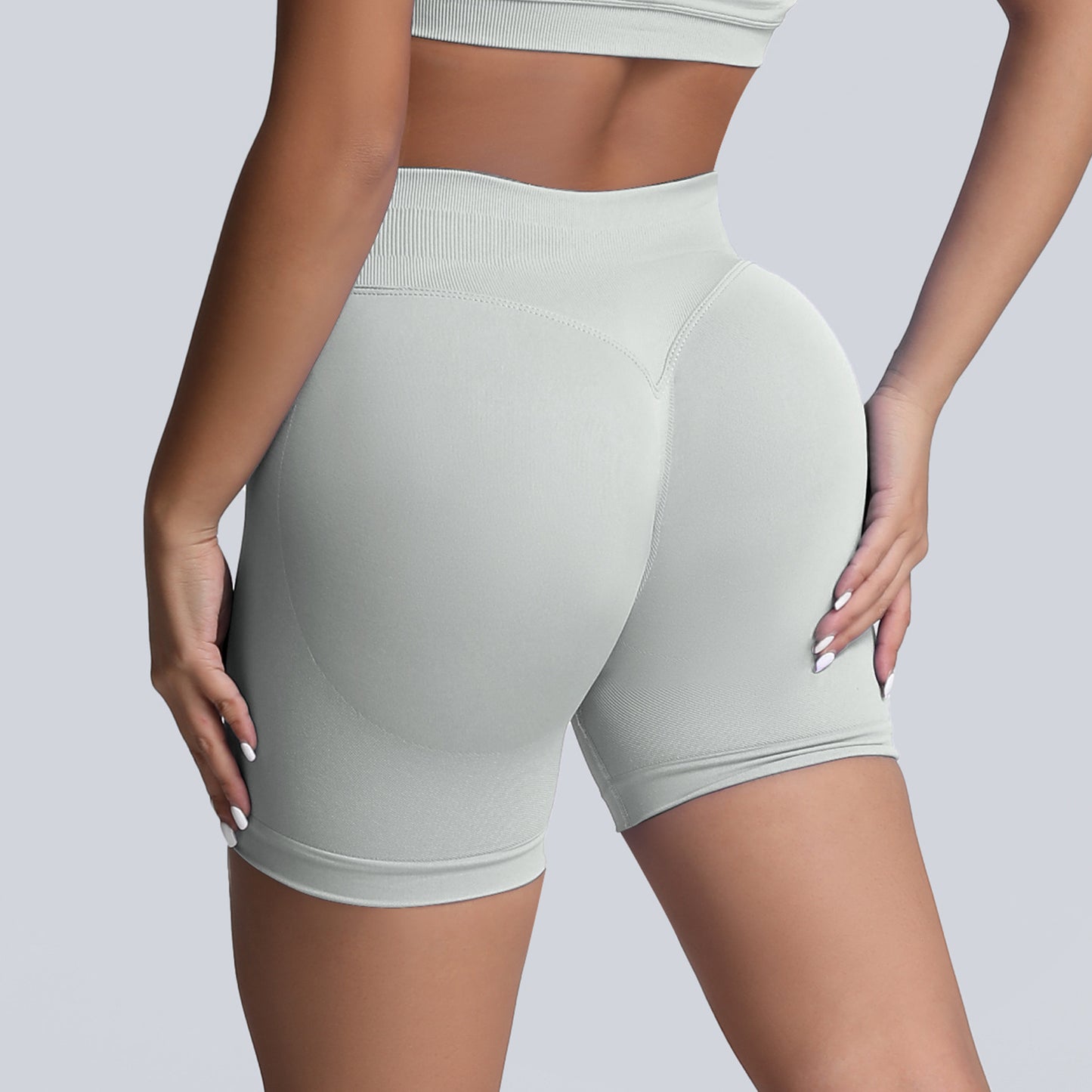 Seamless High Waisted Yoga Shorts for Women Tummy Control Butt Lifting and for Running Gym and Everyday Wear