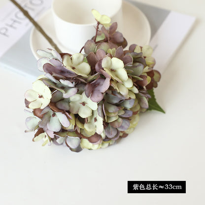 Stunning Autumn-Inspired Home Wedding Decorations – Artificial Single Hydrangea Flower for Hotel and Living Room Accents