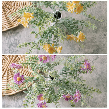 Charming Field of Artificial Flowers with Delicate Wildflowers – Fresh and Modern Floral Arrangement for Home Decor and Wedding Decoration (Model: GF16125B)