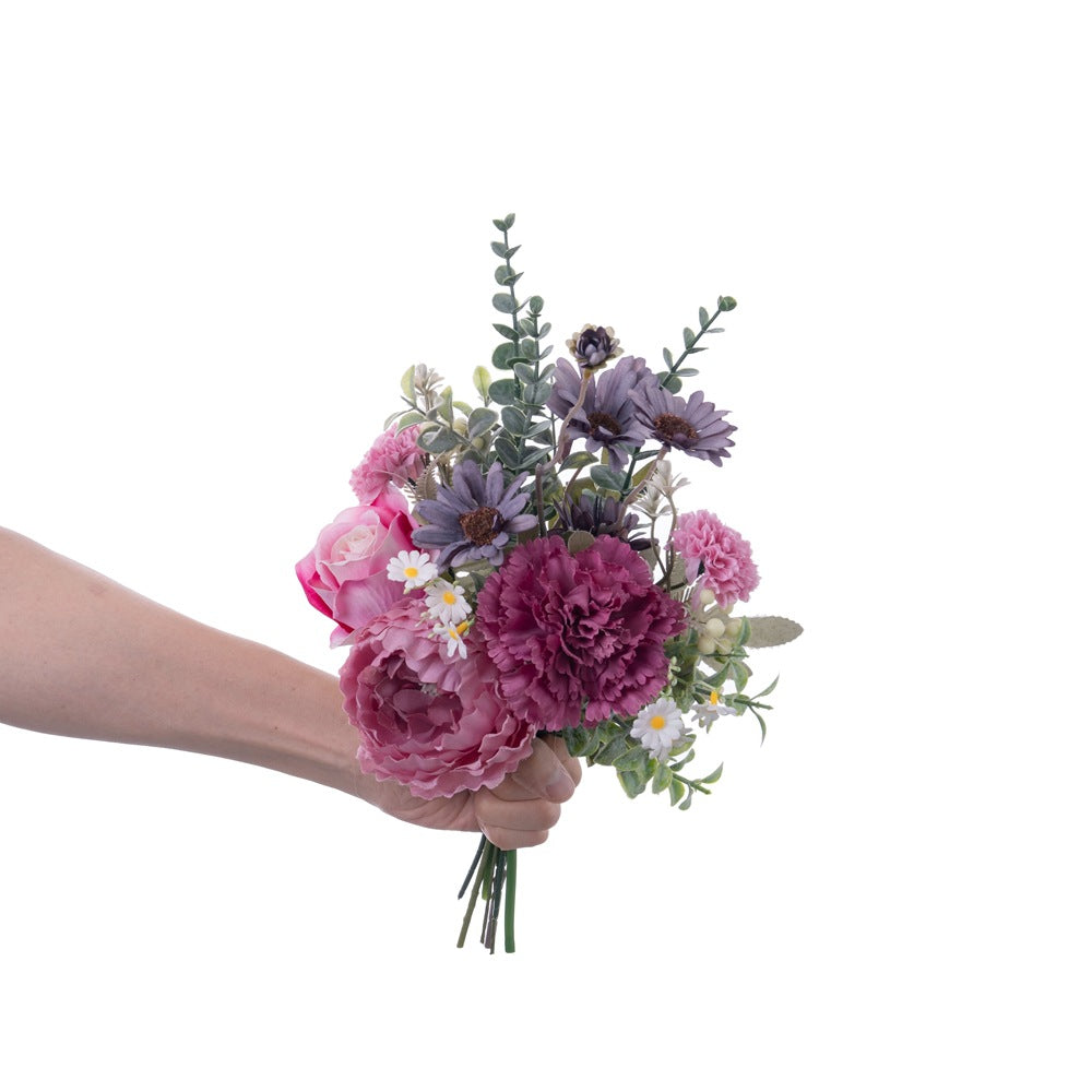 Elegantly Crafted Faux Flower Bouquet for Home Decor - Perfect Wedding Handheld Floral Arrangement and Wall Decoration - 月迷陆莲手札仿真花家居装饰设计婚庆手捧花束墙饰CF0