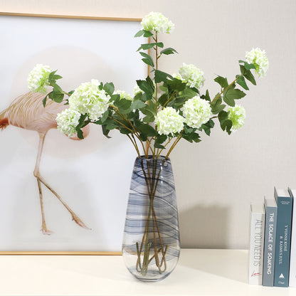 Elegant Nordic Style Wooden Hydrangea Artificial Flowers - Perfect for Home Décor, Living Room Accent, Floral Arrangements & Decorative Accessories