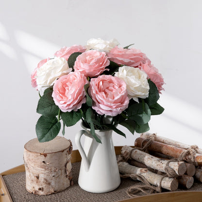 Elegant Night Rose Faux Flowers for Home Decor and Wedding Decorations - GF15423Y | Realistic Look, Long-lasting Beauty, Easy Maintenance