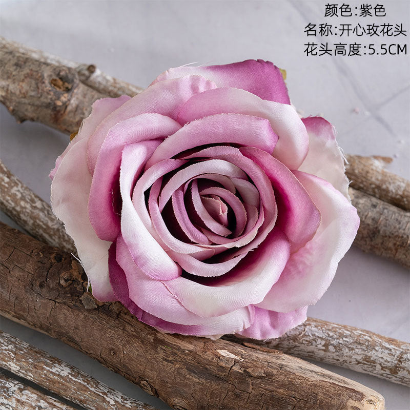 Realistic Artificial Love Rose Flower Head for Home Décor | Stunning Faux Bouquet Ideal for Wall Decorations | CL03001