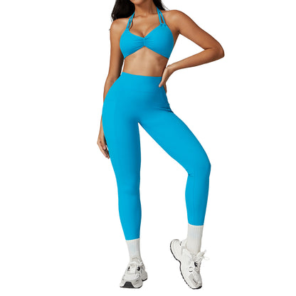 Women's Quick Dry Yoga Set and Functional Fitness Outfit for Running and Gym Workouts Model 8753