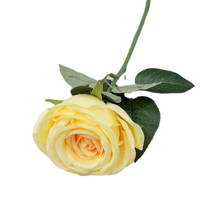 Beautiful Artificial French Mini Cala Rose - Single Stem Faux Flower for Weddings, Home Décor, and Photography Backdrops - Realistic Design for Lasting Elegance