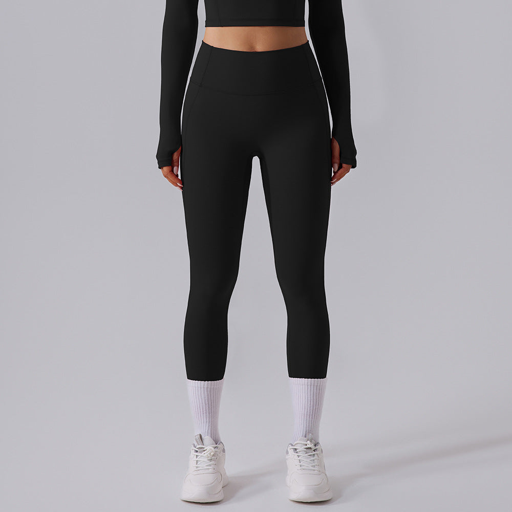 High Waisted Peach Lift Yoga Pants for Fall Winter Butt Enhancing Seamless Slim Fit Tapered Leggings for Comfort and Style