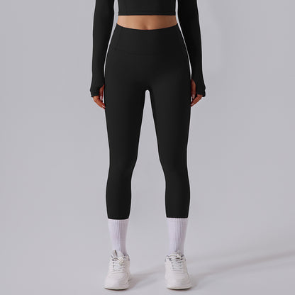 High Waisted Peach Lift Yoga Pants for Fall Winter Butt Enhancing Seamless Slim Fit Tapered Leggings for Comfort and Style