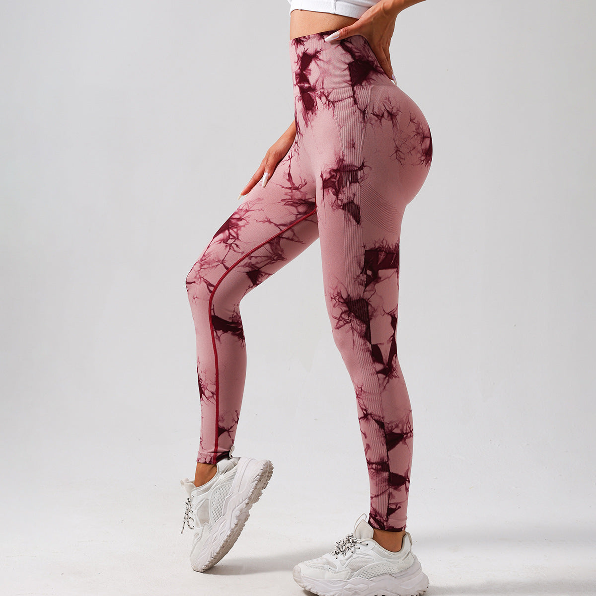 High Waisted Tie Dye Gym Leggings for Women Sculpting Comfortable and for Yoga Fitness and Outdoor Sports