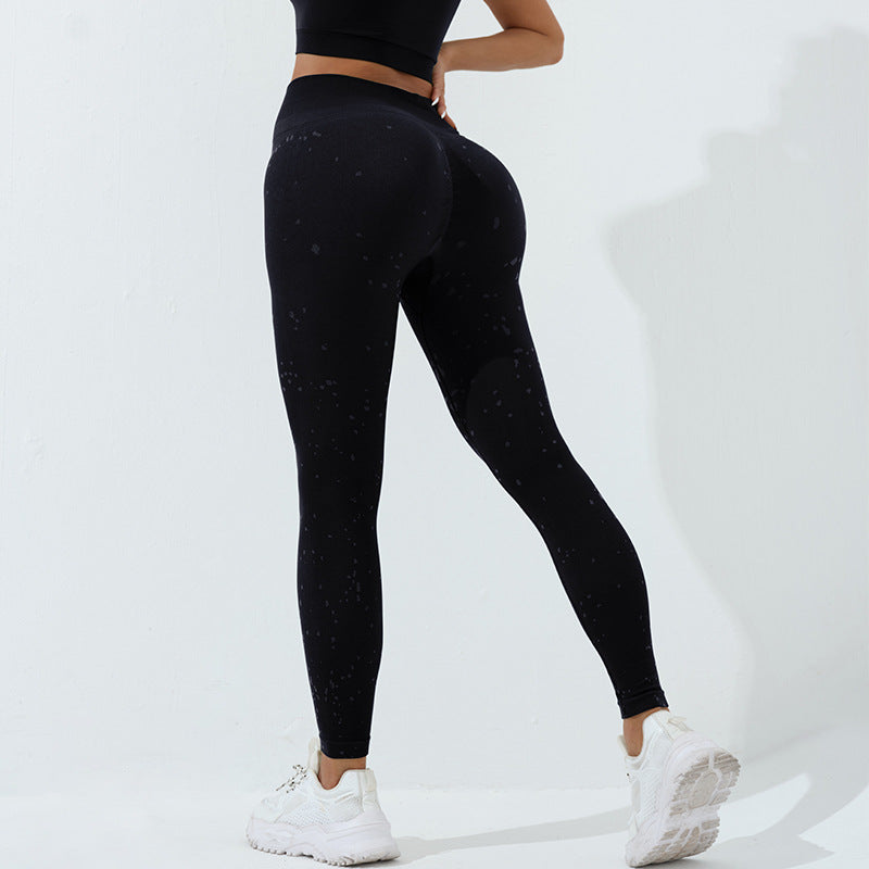 Seamless High Waisted Dot Yoga Pants for Women Lift and Shape Your Figure with Comfortable Knit Leggings for Autumn and Winter Yoga Sessions