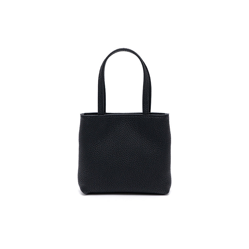 Genuine Leather Handbag with Metal Chain Chic Crossbody Bag for Women Fresh Spring Summer Style Small Square Purse