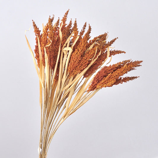 Stylish Faux Autumn-Inspired Greenery: Vintage European-Style Decorative Reed Grass and Pampas for Stunning Wedding Arrangements