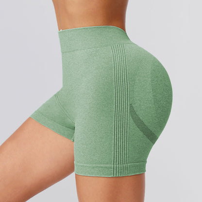 Seamless V Shaped High Waisted Peach Butt Shorts Women s Yoga Fitness Running Short Pants for Comfort and Style