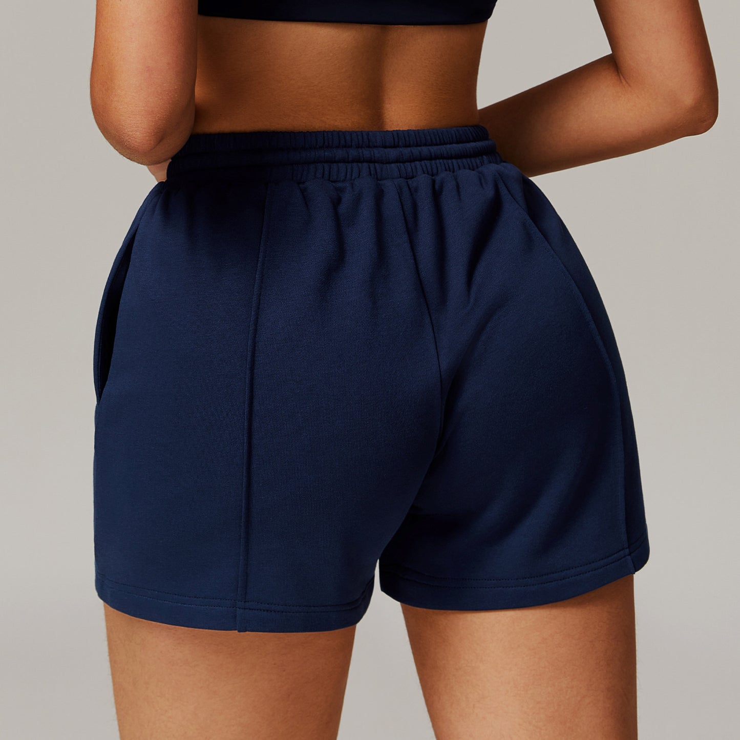 Spring High Waisted Loose Fit Athletic Sweatpants with Pockets Versatile Casual Running Shorts for Everyday Wear Style 8933