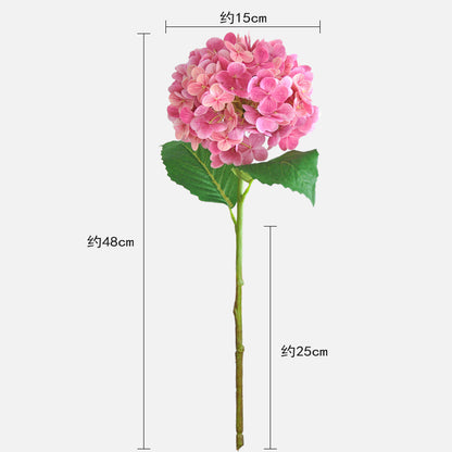 Realistic Hydrangea Faux Flowers - Touch-Sensitive 3D Printed Moisture-Infused Decorative Arrangements for Weddings and Home Decor