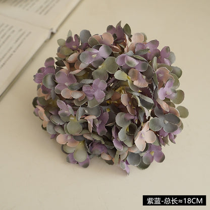 Realistic Hydrangea Flower Head - DIY Craft Supply for Wedding Decorations - 11 Branch Faux Floral Arrangement for Stunning Centerpieces