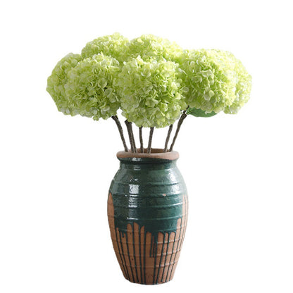 Elegant Bella Hydrangea Faux Flower Bouquet - Stunning European-Style Home Décor Decoration for Timeless Beauty