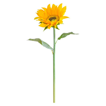 Realistic PU Sunflower Artificial Flower for Home Decor, Wedding Decorations, and Event Centerpieces - Vibrant Faux Sunflower for Hotels and Special Occasions