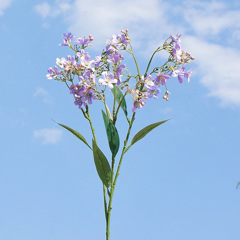 Realistic Faux Fragrant Flower Bouquet - 3 Branch Lilac Spray, Perfect for Home Decor, Weddings, and Photography Styling